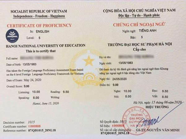 Làm chứng chỉ tiếng Anh C1