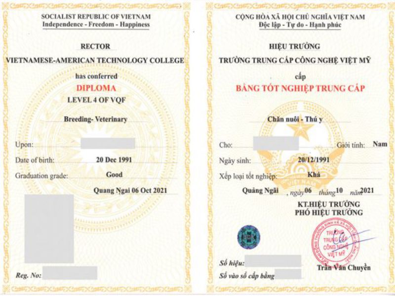 Dịch Vụ Làm Bằng Trung Cấp Thật Uy Tín Tại Làm Bằng Đại Học