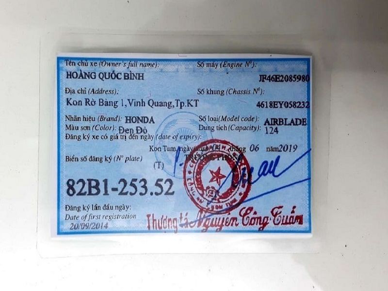 Lưu Ý Khi Làm Thủ Tục Cấp Lại Cà Vẹt Xe Bị Mất